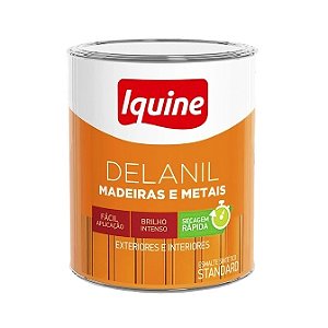 TINTA ESMALTE - DELANIL IQUINE / 750ml ( 1/4 ) - BRILH. BRANCO NEVE