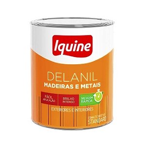 TINTA IQUINE ESMALTE - DELANIL - BRANCO - FOSCO 750ML ( 1/4 )