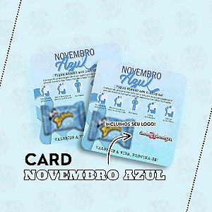 Cards Prevenção Novembro Azul + Bubbaloo