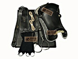 KIT 10x PEÇAS  Montaria Sela freio de ouro CHAPEADA
