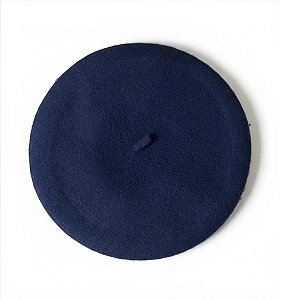 Boina Argentina Azul Marinho 35cm Cavalo Gaucho Azul Un Lisa