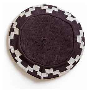 Boina Argentina Pampa 35cm Gaúcha Marrom Un Geométrico