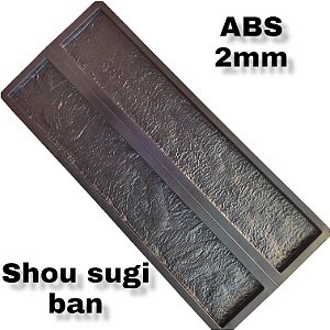 Forma Revestimento 3d Madeira Shou Sugi Ban 100x18x2,4cm