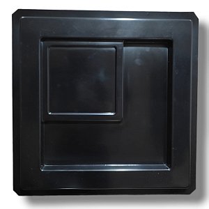 Forma Dupla Face Cobogó ABS 4mm 40x40cm - Modelo L - Ref.522