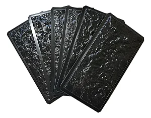 Molde Travertino imperial Forma Abs 6 Pçs - Preto