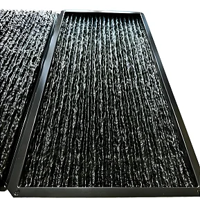 Molde Forma Revestimento Ripado Stone Abs 2 Mm Virgem. Preto