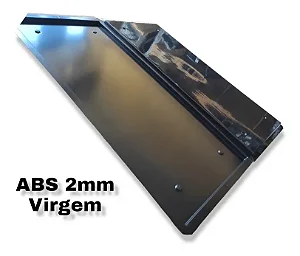 Forma Revestimento Pré Moldado Industrial 4 Furos 100x45cm. - Preto