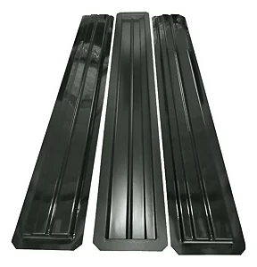 Forma Moldura,rodapé Kit C/3 Abs 2mm Virgem. Preto