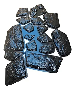 Forma / Molde Abs 2mm Revestimento Atacama 19 Pçs. Preto