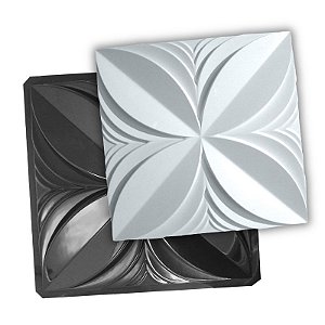 BLACK 425 - Forma ABS 2mm Gesso/Cimento - Pétalas glam 50 X 50 cm