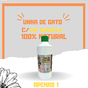 Unha de Gato Uxi Amarelo 500ml – Extrato Natural | Sucesso Natural