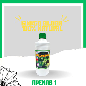 Ginkgo Biloba 500ml, (melhorar a circulação) 100% NATURAL