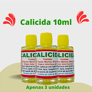 3uni Calicida Tratamento/calos Esporão Olho De Peixe Verruga 10ml
