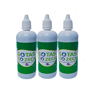3X Gotas Do Zeca 100ml, 100% NATURAL