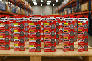 Bateria Lithium 3v CR2032 Panasonic,caixa com 100 uns