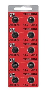 Bateria P/ Relogios  A76/LR44 Toshiba kit com 10 unidades