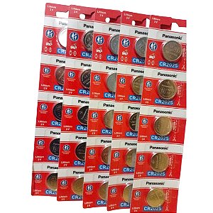 Bateria Lithium 3v Cr2025 Panasonic,cartela com 5 uns
