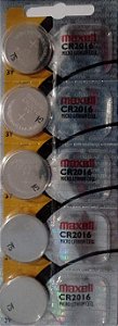 Bateria Cr2016 Maxel cartela com 5 uns