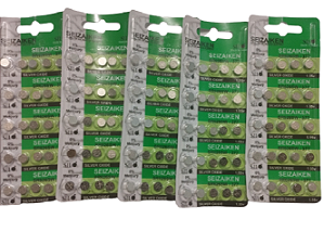 Baterias para relogios  626/377 Seizaken original kit c/100