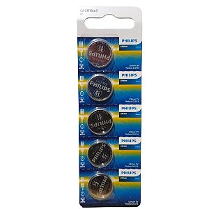 Bateria Cr2016 3v Philips cartela com 5 uns