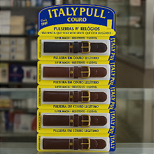 Pulseira Em Couro social Italypull super macia preta