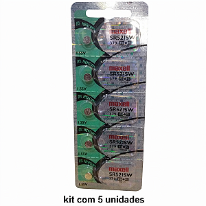 Baterias para relogio 379 Maxel original kit com 5 uns