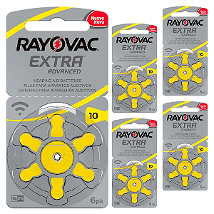bateria Auditiva A10 Rayovac Cartela C/ 6 Unds