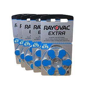 Bateria Auditiva 675 Rayovac Cartela C/ 6 Un