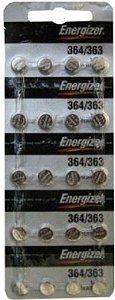 Baterias para relogios 364 cartela com 20 uns