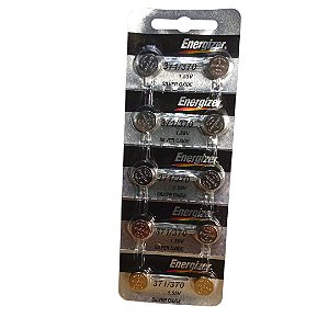 Baterias para relogios 371 Ernegizer cartela com 10 uns