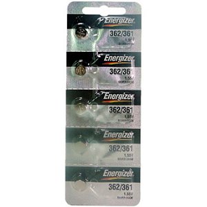 Bateria relogio 362 Ernegizer cartela com 5 uns