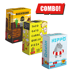 COMBO Taco Gato Cabra Queijo Pizza + Bandido + Hippo