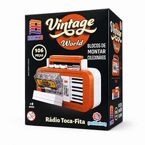 Blocos de Montar Vintage World - Radio Gravador