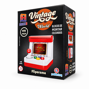 Blocos de Montar Vintage World - Fliperama