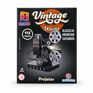 Blocos de Montar Vintage World - Projetor de Filmes