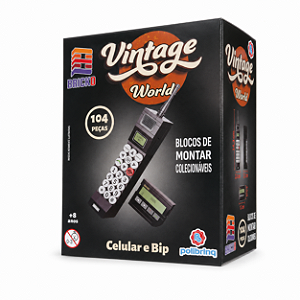 Blocos de Montar Vintage World - Celular e Pager