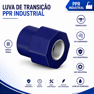 Luva De Transição Ppr Industrial 20 mm X 1/2''