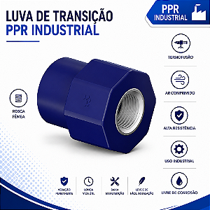 Luva De Transição Ppr Industrial 90 mm X 3''