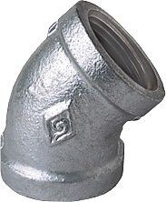 Cotovelo 45º Galvanizado 12./2''  Tupy