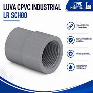 Luva Cpvc Industrial L/R 1.1/2'' Sch 80