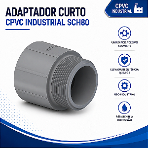 Adaptador Curto L/R Cpvc Industrial Sch 80 1.1/4''