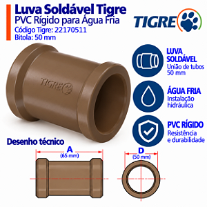 Luva Soldável 50 mm Tigre