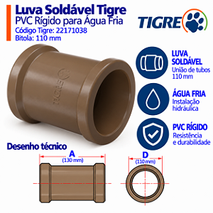 Luva Soldável 110 mm Tigre