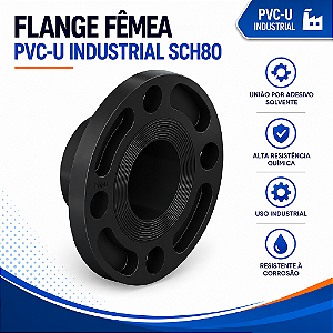 Flange Fêmea Pvc-U Sch80 3''
