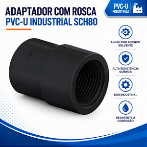 Luva Pvc-U Sch80 L/R 1'' Npt
