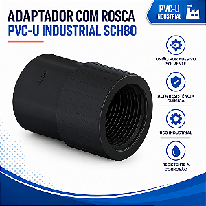 Luva Pvc-U Sch80 L/R 1.1/2'' Npt