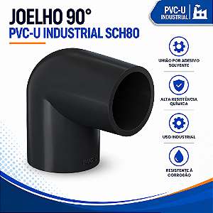 Joelho 90º Pvc-U Sch80 1.1/2''