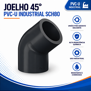 Joelho 45° Pvc-U Sch80 1''