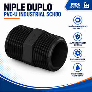 Niple Pvc-U Sch80 1''
