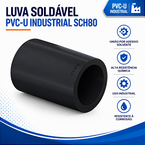 Luva Pvc-U Soldável Sch80 1''